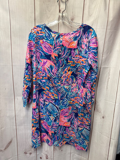 Lilly Pulitzer Women's Size M Blue & Pink Dress