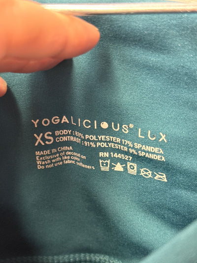 Yogalicious Women's Size XS Teal Shorts