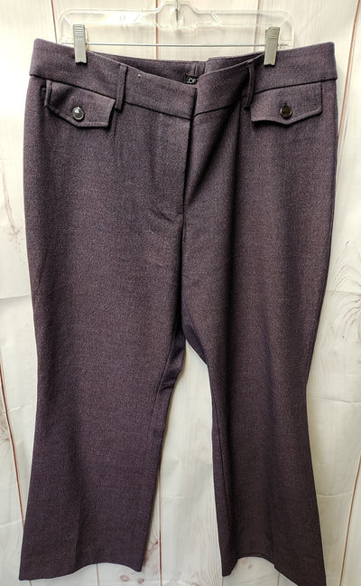 Loft Women's Size 16 Purple Pants Juile Trousers