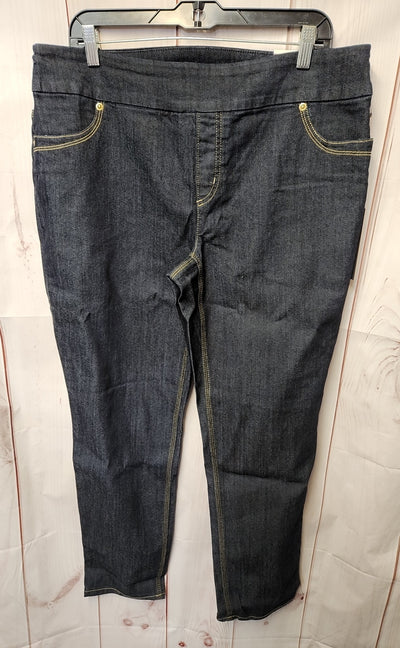 NWT Chico's Women's Size 3 = US 16 Blue Jeans So Slimming Legging