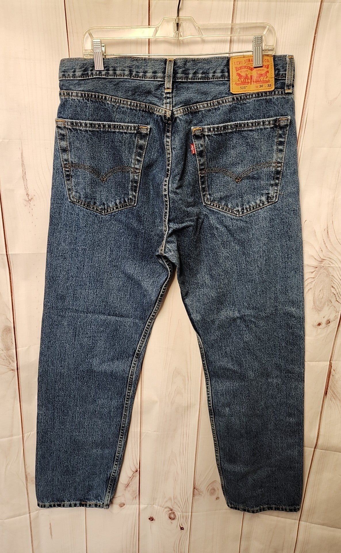 Levis Men's Size 36x32 Blue Jeans 505