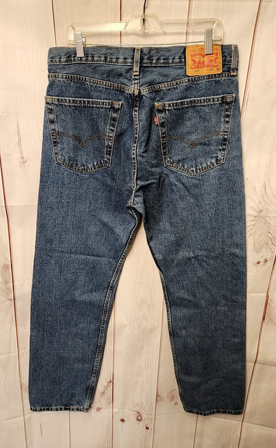 Levis Men's Size 36x32 Blue Jeans 505