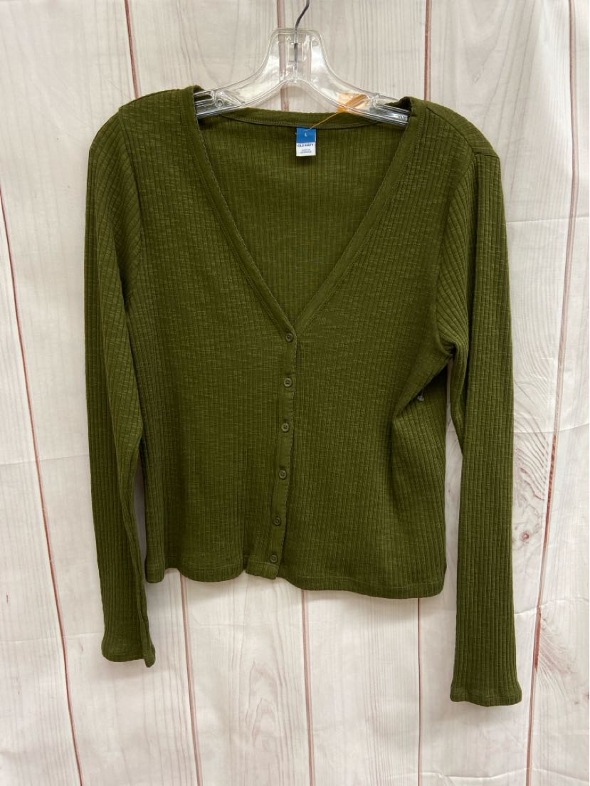 Old Navy Women's Size L Olive Green Cardigan