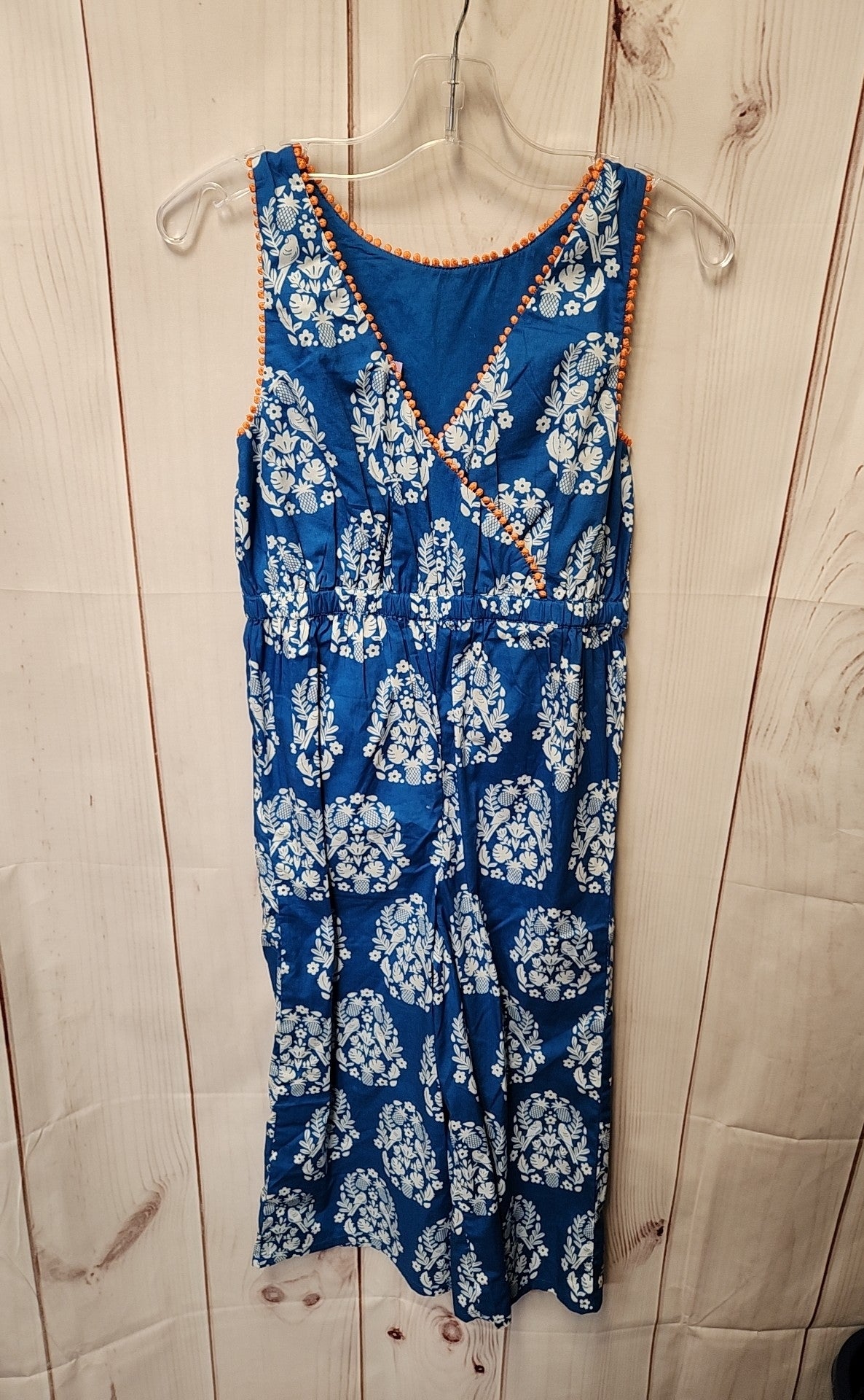 Boden Girl's Size 6/7 Blue Jumpsuit