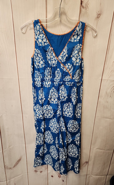 Boden Girl's Size 6/7 Blue Jumpsuit