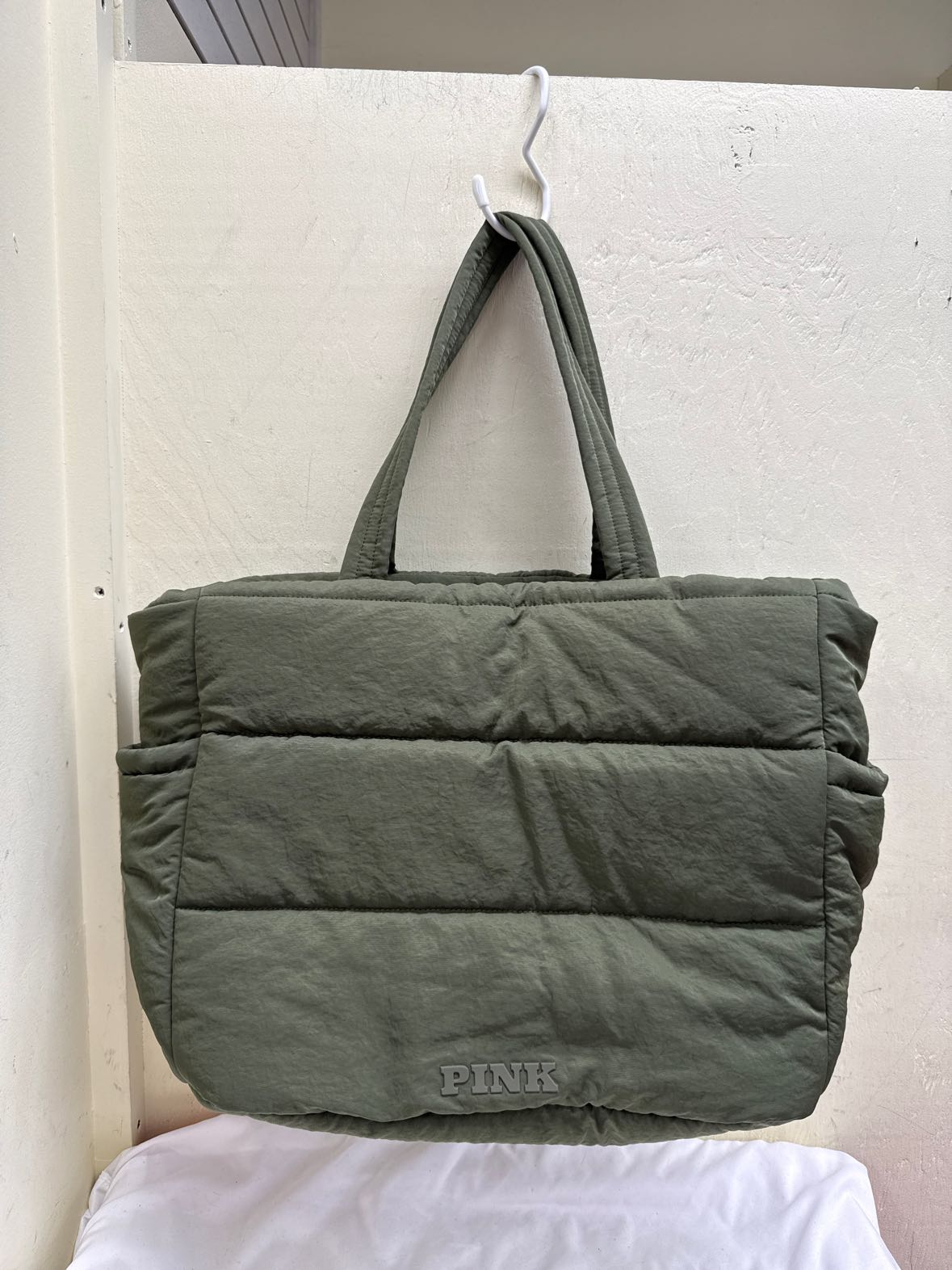 Pink Green Tote Bag