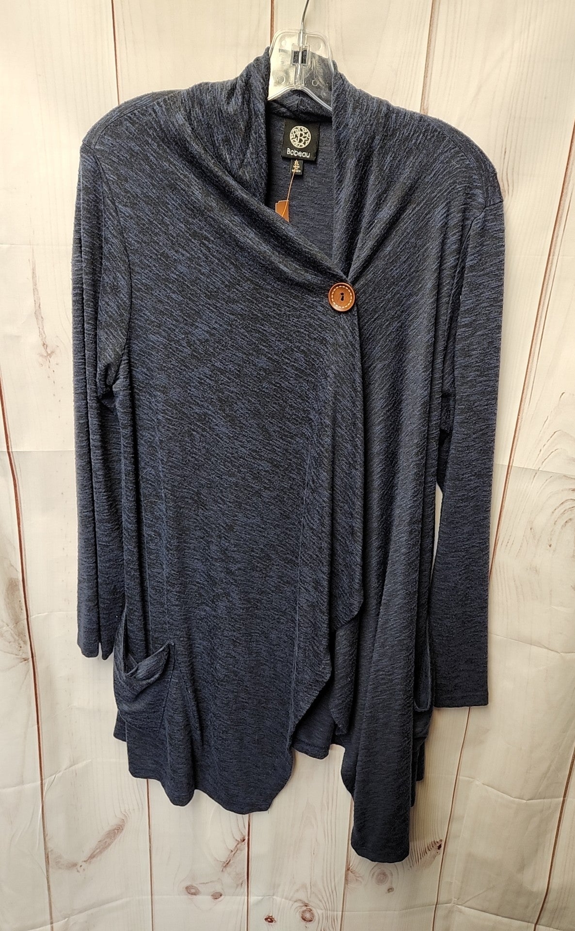 Bobeau Women's Size XL Navy Cardigan