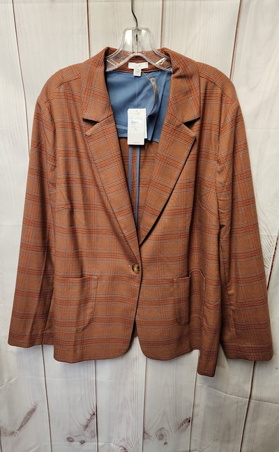 NWT J Jill Women's Size XL Red Blazer