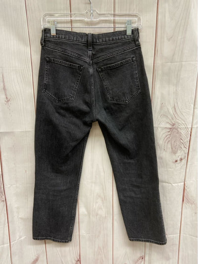 Abercrombie & Fitch Women's Size 4 Black Jeans The Ankle Straight Ultra High Ris