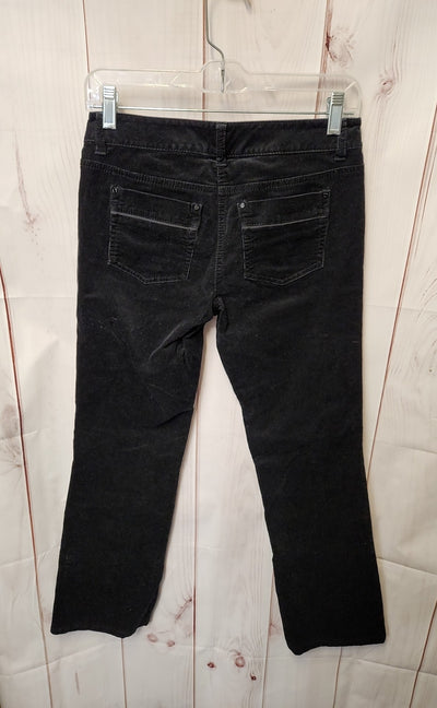 White House Black Market Women's Size 0 short Black Corduroy Pants Sleek Boot