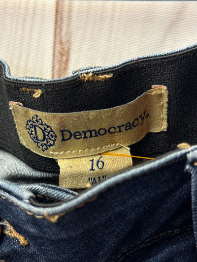 Democracy Women's Size 33 (15-16) Blue Jeans