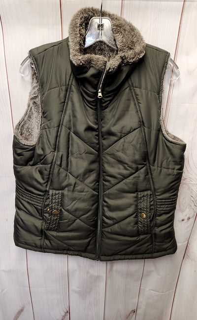 Mia & Tess Women's Size L Olive Green Vest