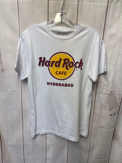 NWT Hard Rock Cafe Women's Size S White Short Sleeve Top