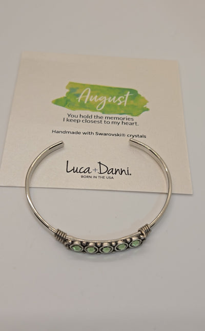 NIB Luca + Dani Green Stone Cuff Bracelet