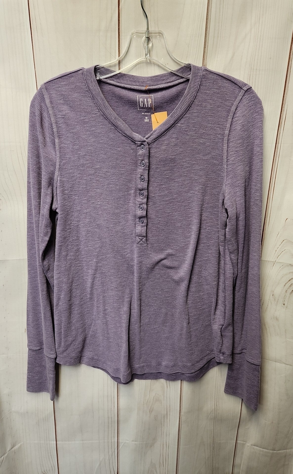 Gap Women's Size M Purple Long Sleeve Top