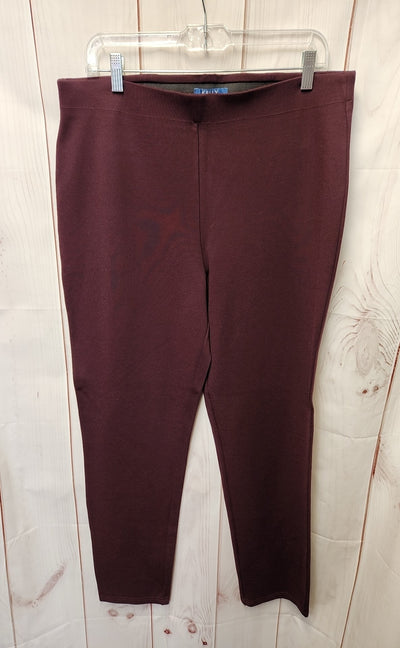 Kelly by Clinton Kelly Women's Size L Purple Pants