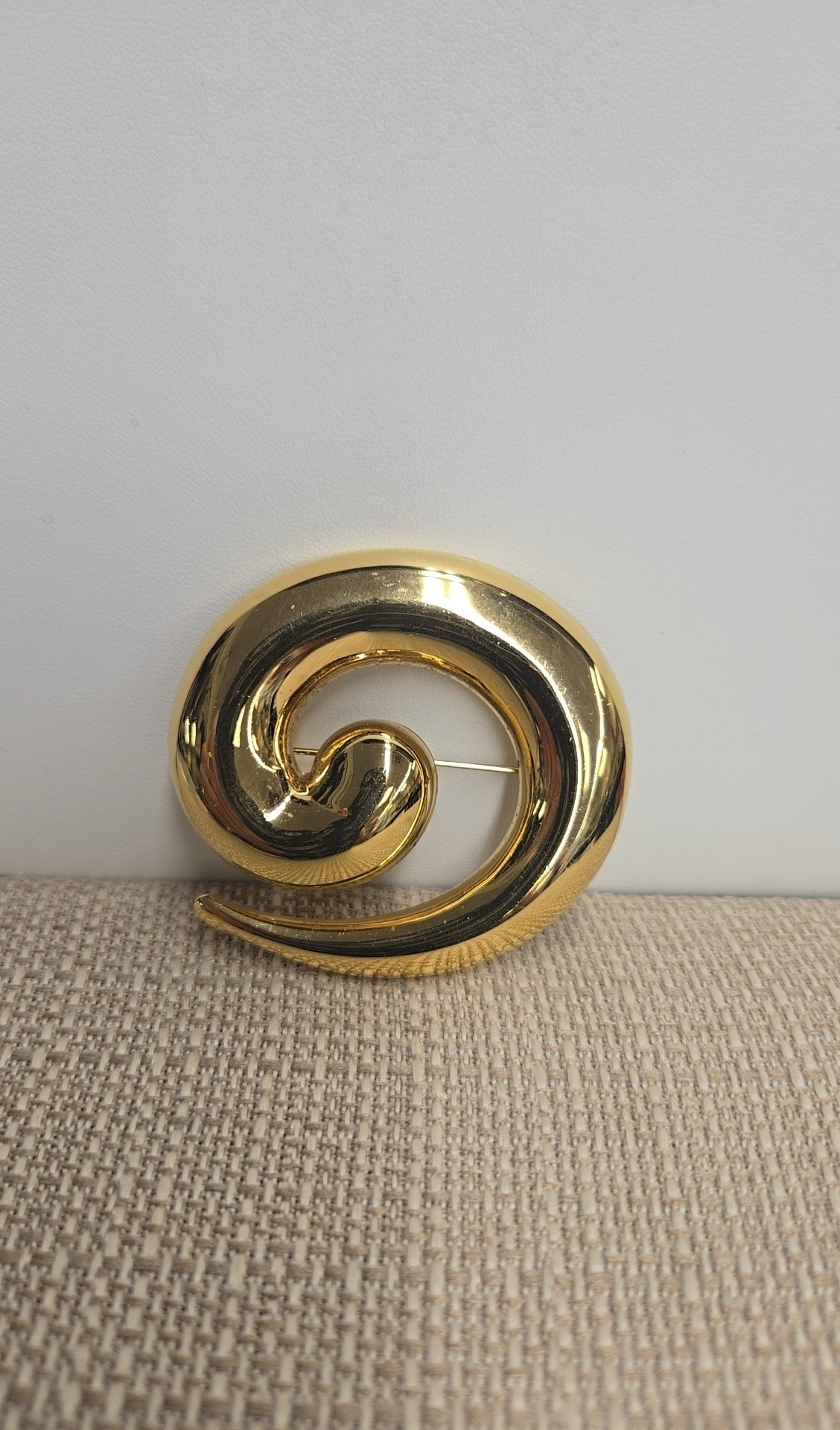 Monet Gold Brooch Pin