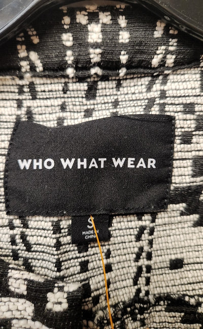 Who What Wear Women's Size S Black & White Jacket