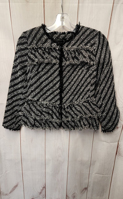 Ann Taylor Women's Size 00 Petite White & Black Jacket