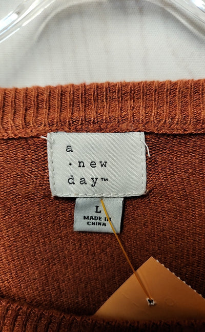 A New Day Women's Size L Brown Sweater