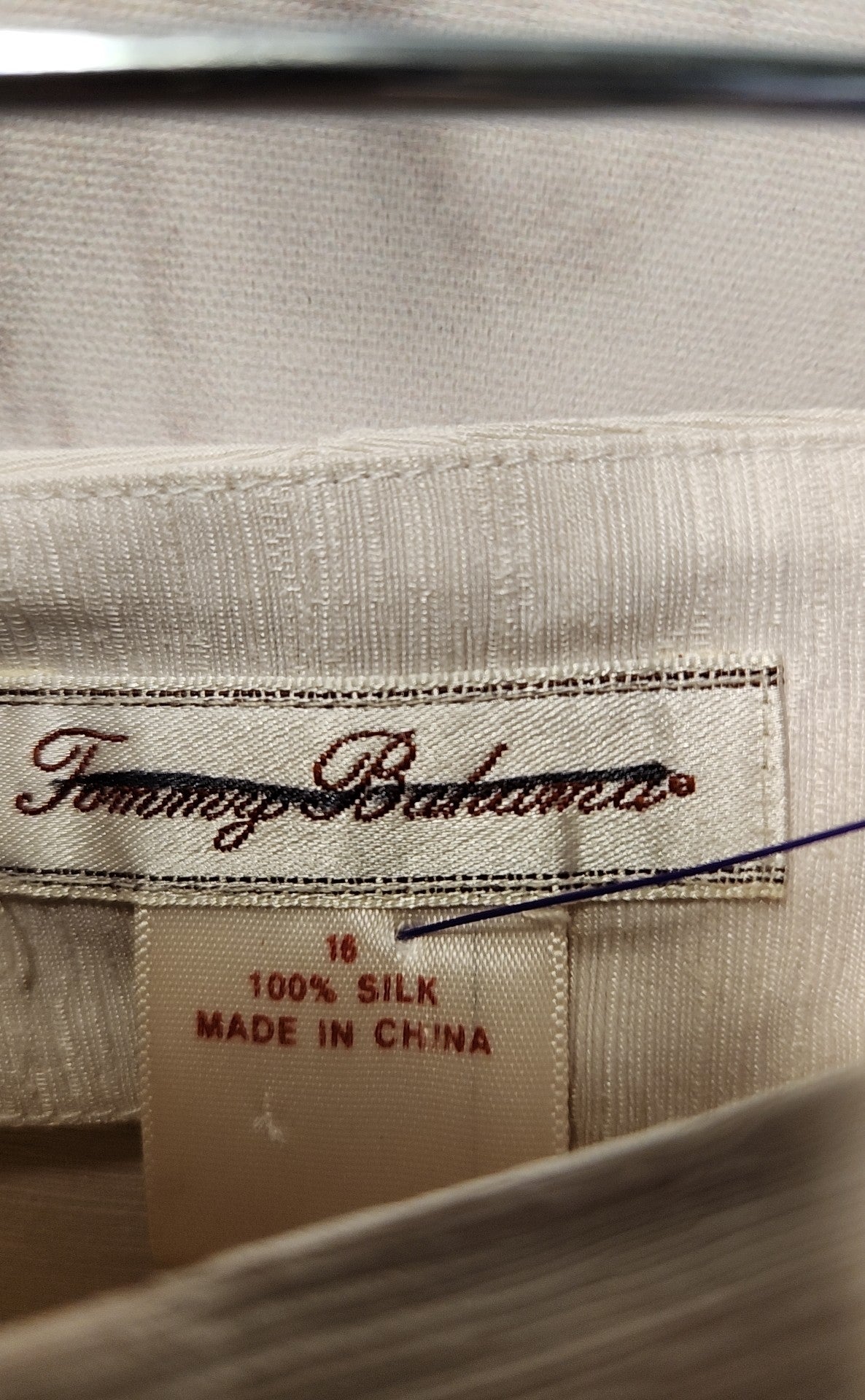 Tommy Bahama Women's Size 16 Beige Silk Pants