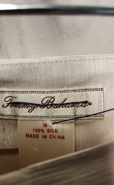 Tommy Bahama Women's Size 16 Beige Silk Pants