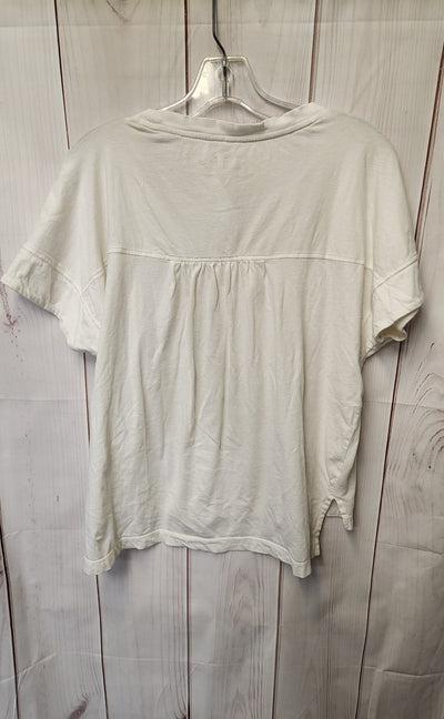 Pilcro Women's Size XS White Short Sleeve Top
