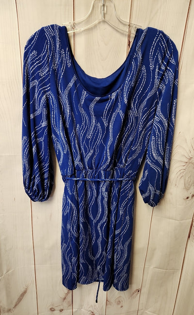 White House Black Market Women's Size S Blue Dress