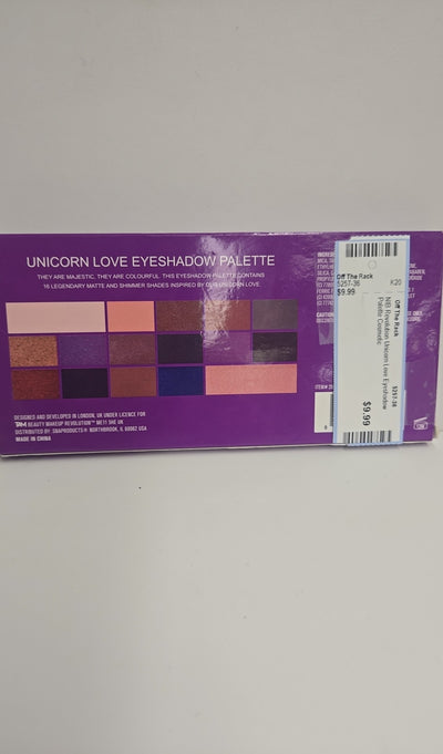 NIB Revolution Unicorn Love Eyeshadow Palette Cosmetic