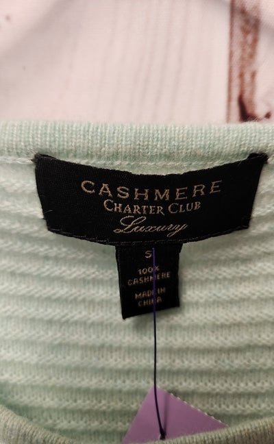 Charter Club Women's Size S Mint Cashmere Sweater