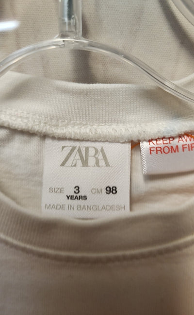 Zara Boy's Size 3 White Shirt