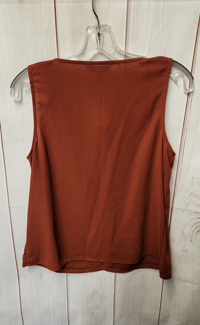 Nine West Women's Size S Petite Brown Sleeveless Top