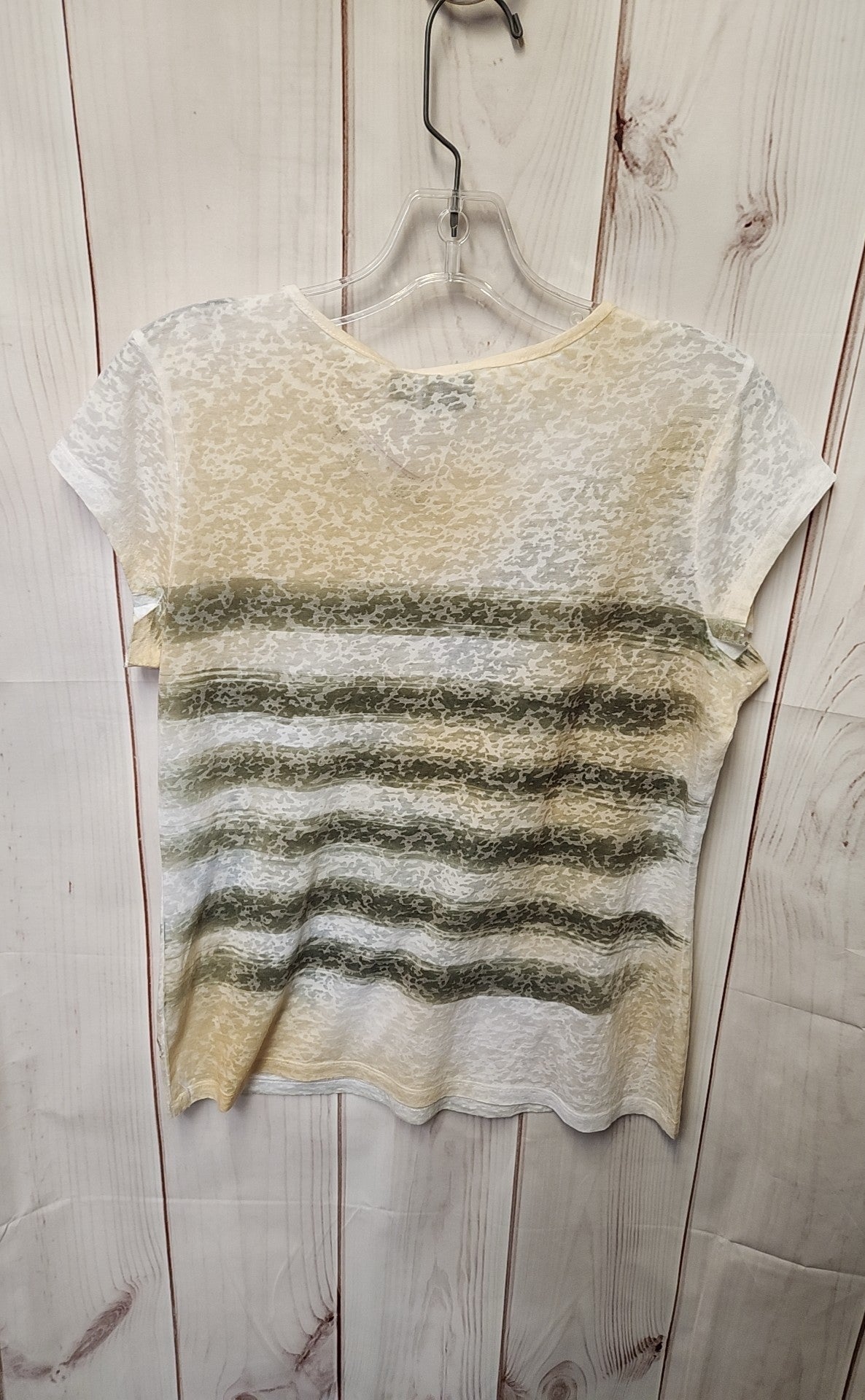 Rock & Republic Women's Size M Beige Short Sleeve Top