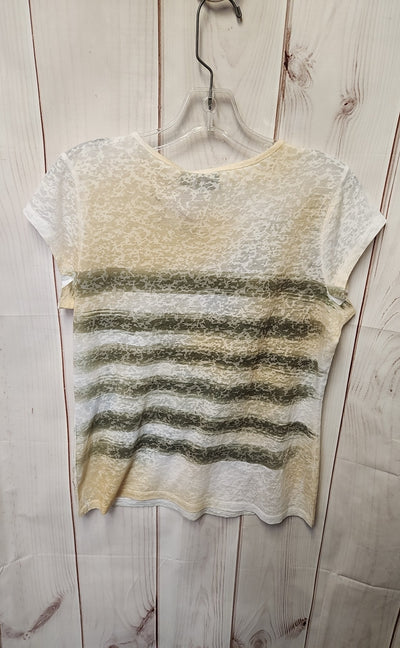 Rock & Republic Women's Size M Beige Short Sleeve Top