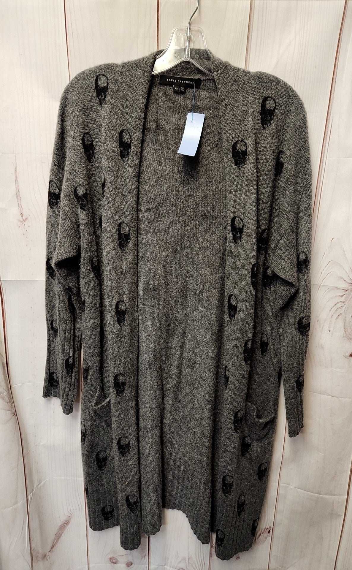 Skull Cashmere Women's Size XS Gray Cardigan