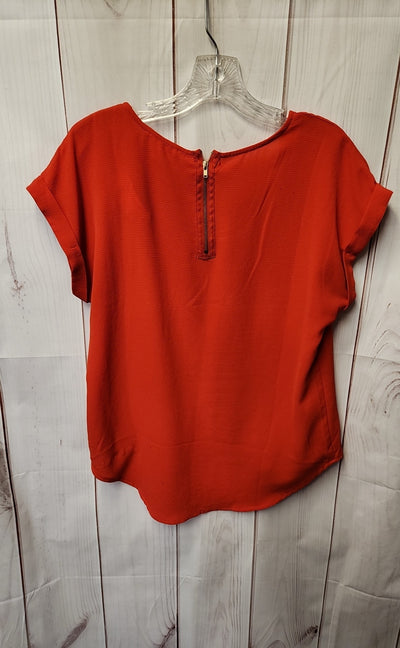 Pink Rose Women's Size M Red Short Sleeve Top