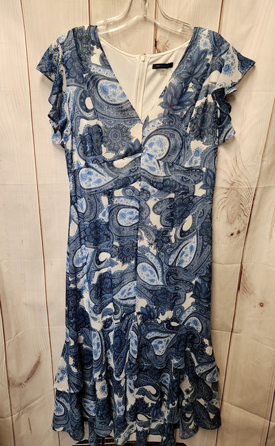 NWT Tommy Hilfiger Women's Size 14 White & Blue Dress