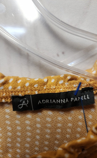 Adrianna Papell Women's Size XL Yellow Sleeveless Top