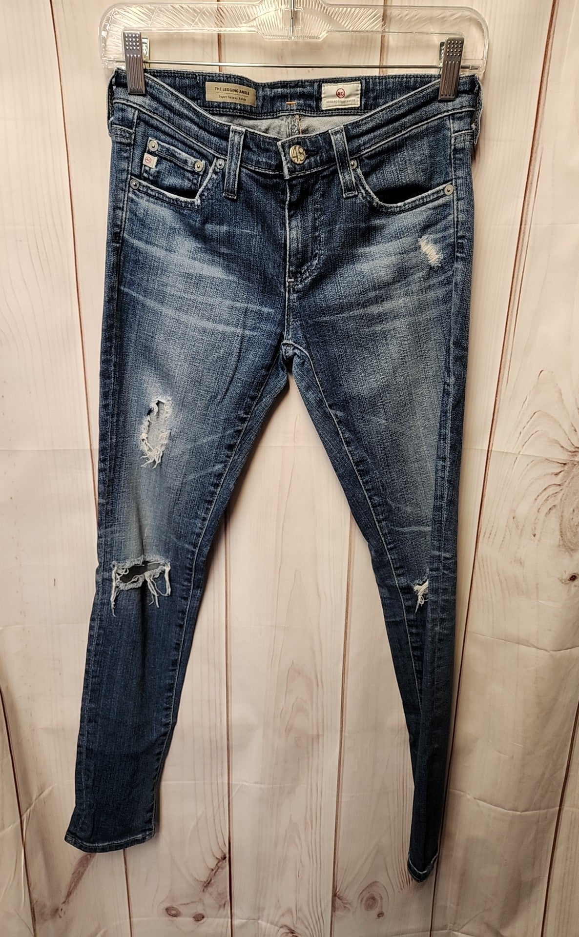 AG Adriano Goldschmied Women's Size 26 (1-2) Blue Jeans The Legging Ankle