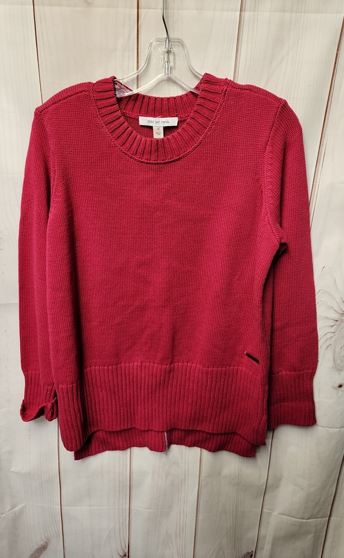 Peace Love World Women's Size XS Pink Sweater