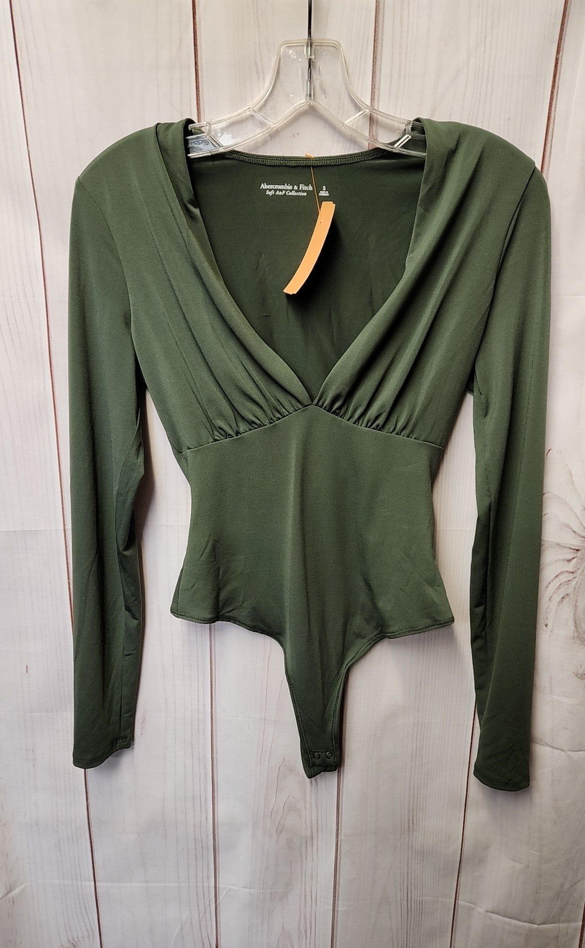 NWT Abercrombie & Fitch Women's Size S Green Bodysuit