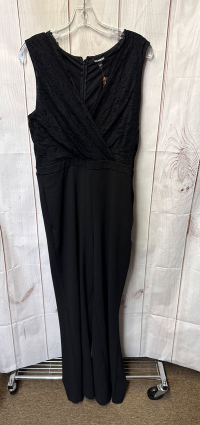 Express Women's Size L Black Lace Dress