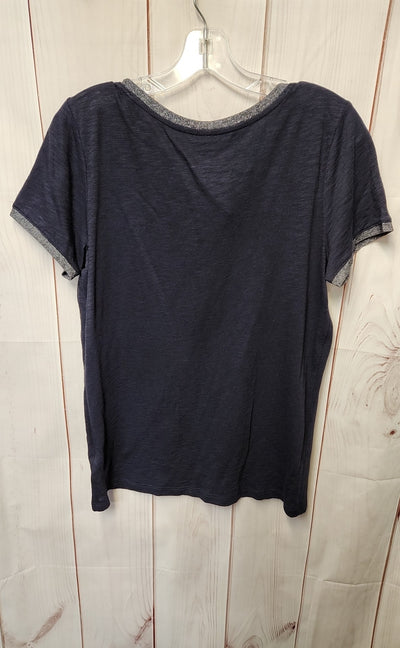 Express Women's Size M Navy Short Sleeve Top
