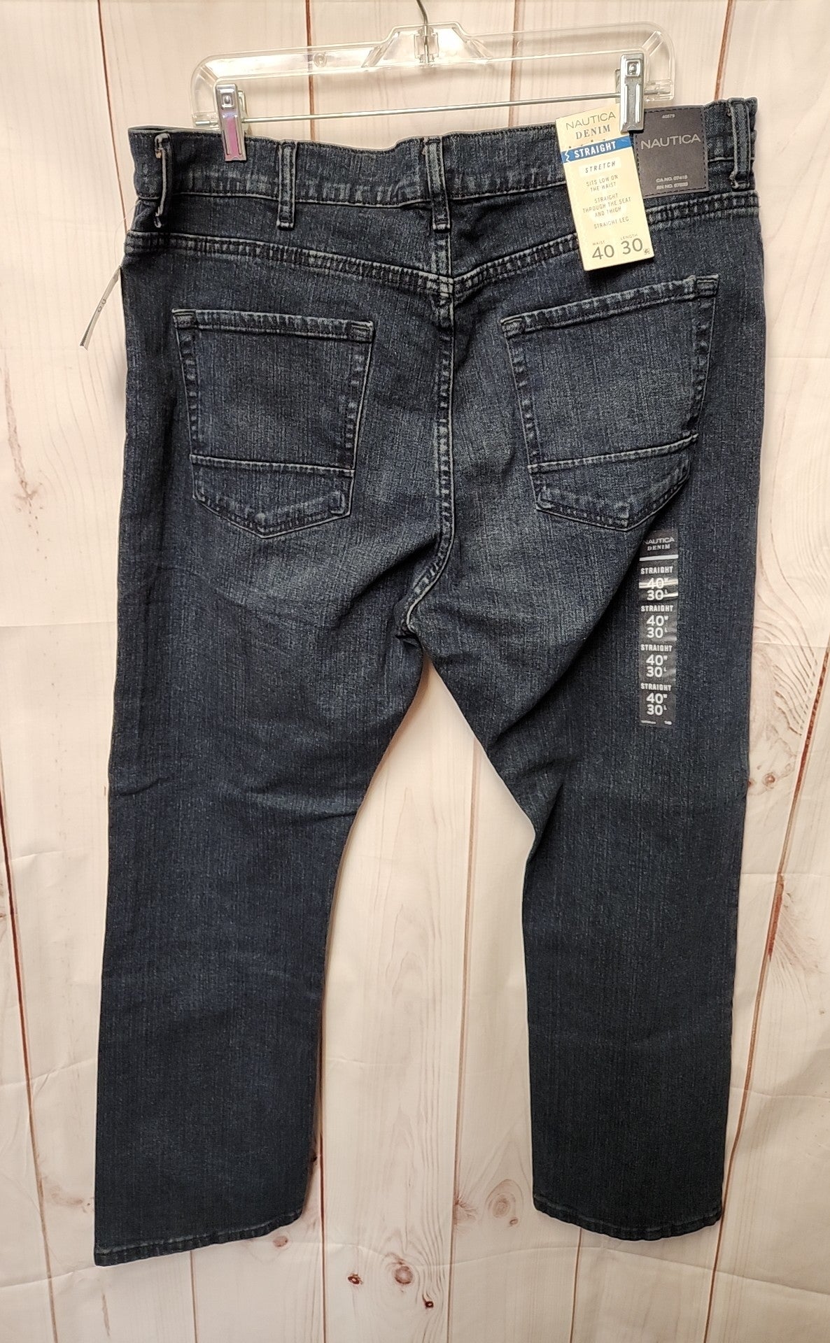 NWT Nautica Men's Size 40x30 Blue Jeans Straight
