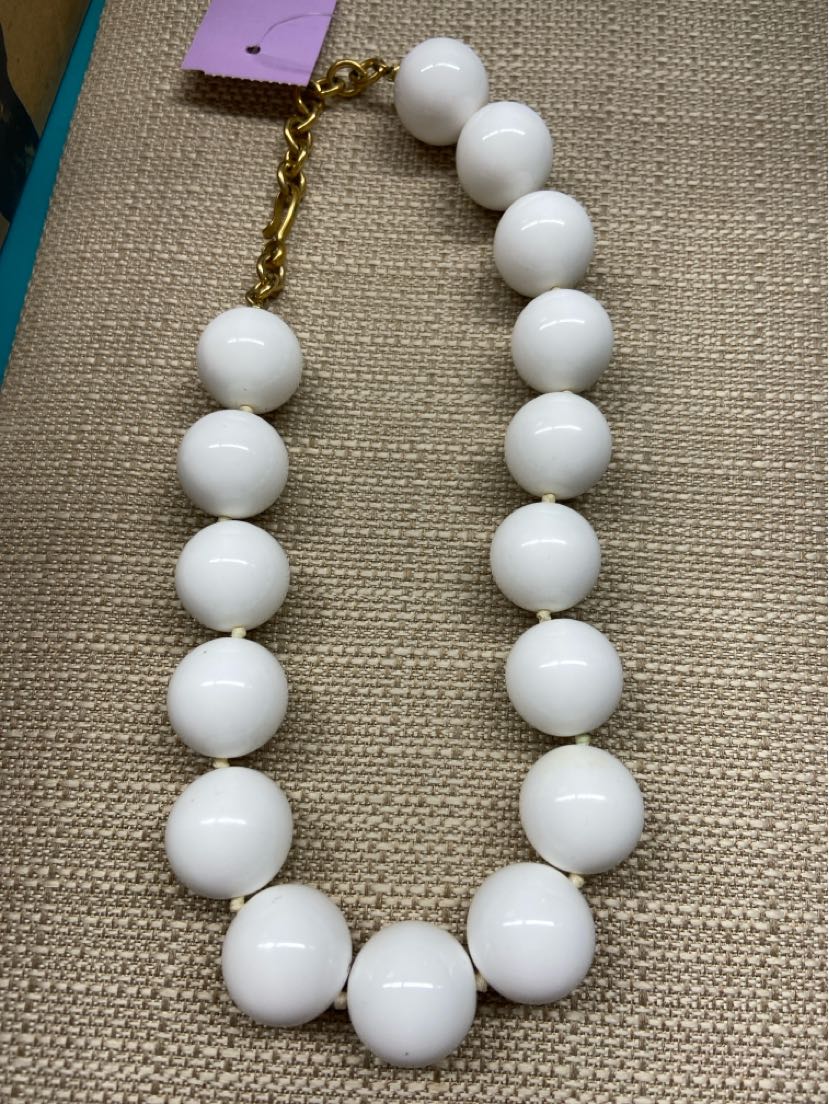 White Beaded Necklace