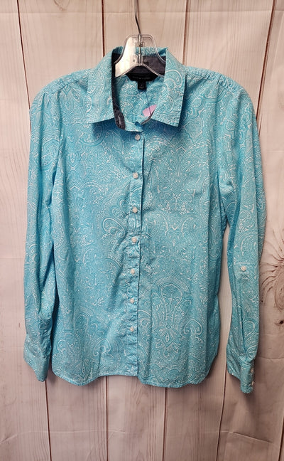 Tommy Hilfiger Women's Size M Blue Long Sleeve Top