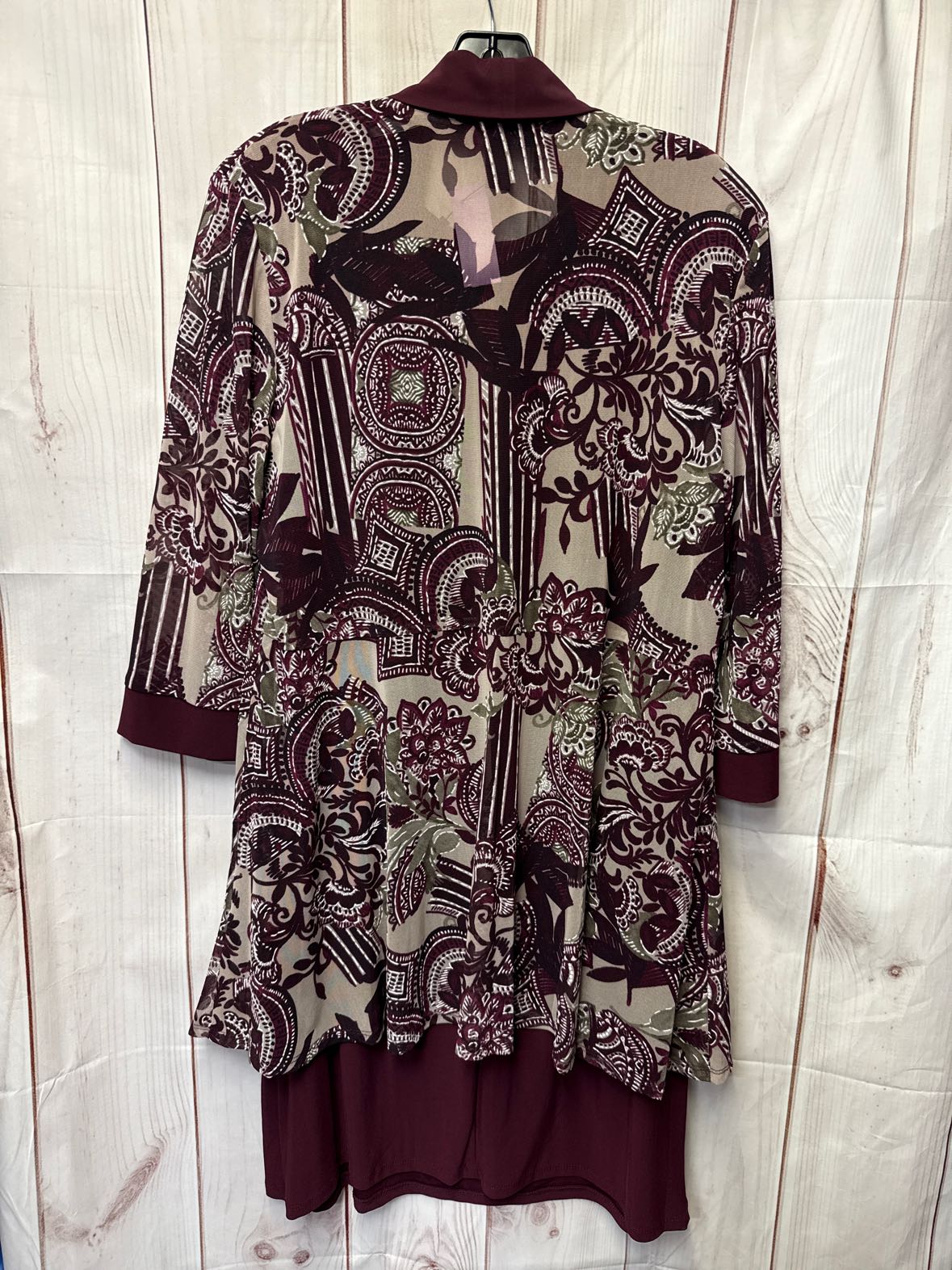 R&M Richards Women's Size 16 Maroon Dress