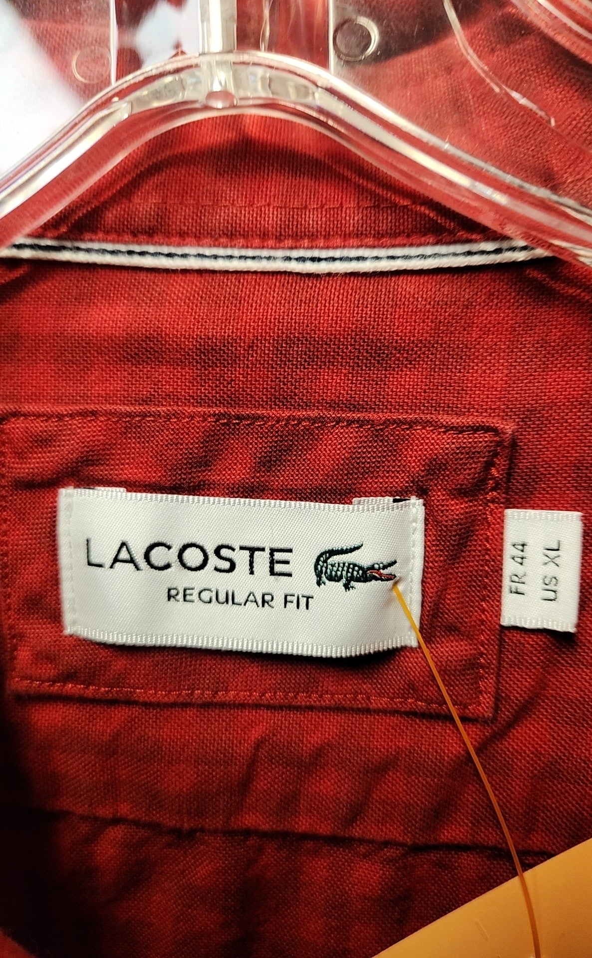 Lacoste Men's Size XL Red Shirt