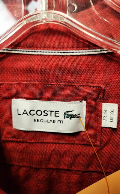Lacoste Men's Size XL Red Shirt