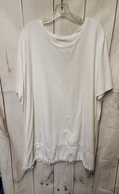 D & Co Women's Size 3X White Dress